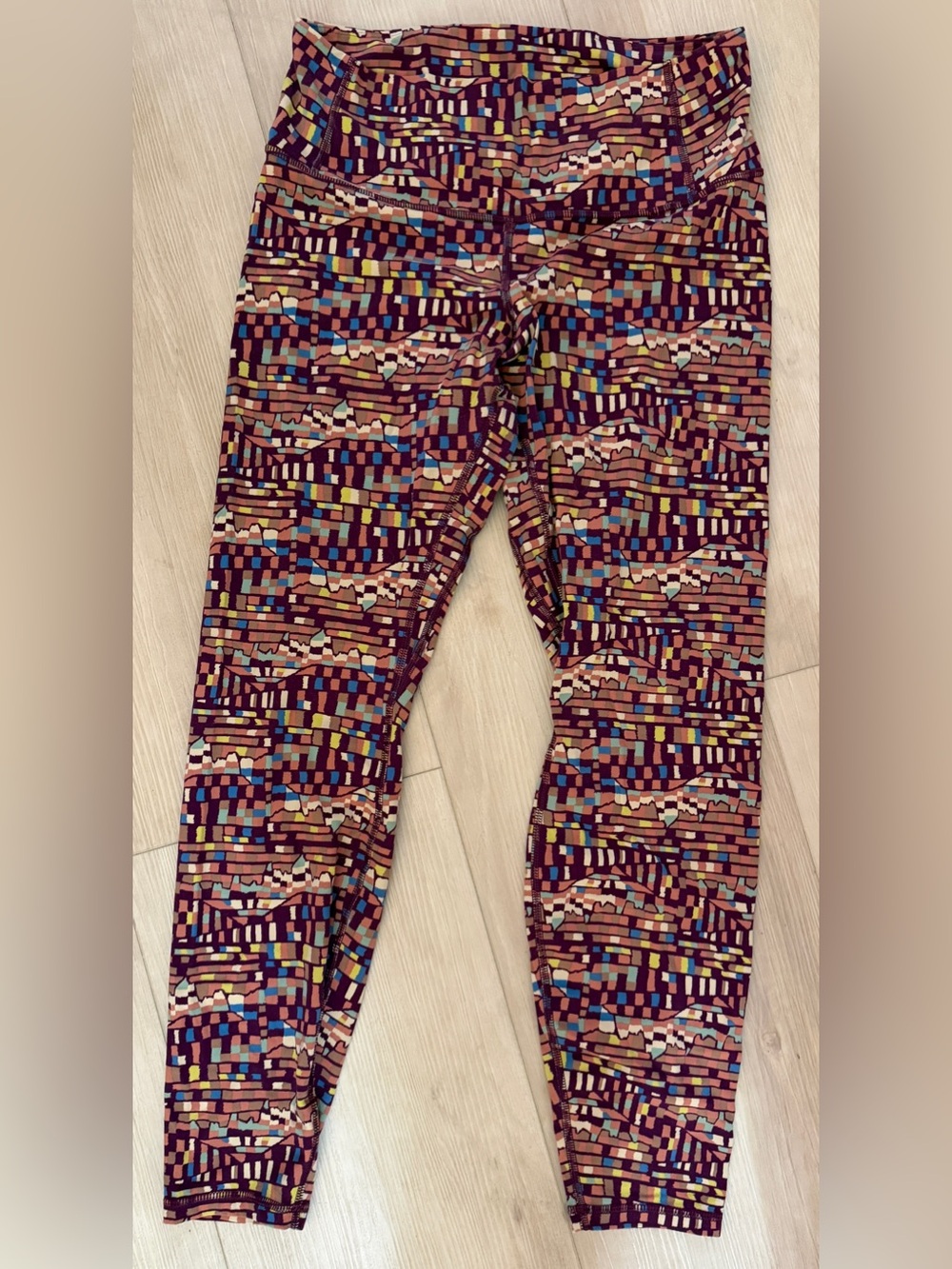 Womens Patagonia Multicolor Geometric Print Leggings